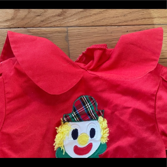 Original VINTAGE Chocolate Soup red top with clown  and ruffled sleeves 3T-RARE! - Picture 2 of 8